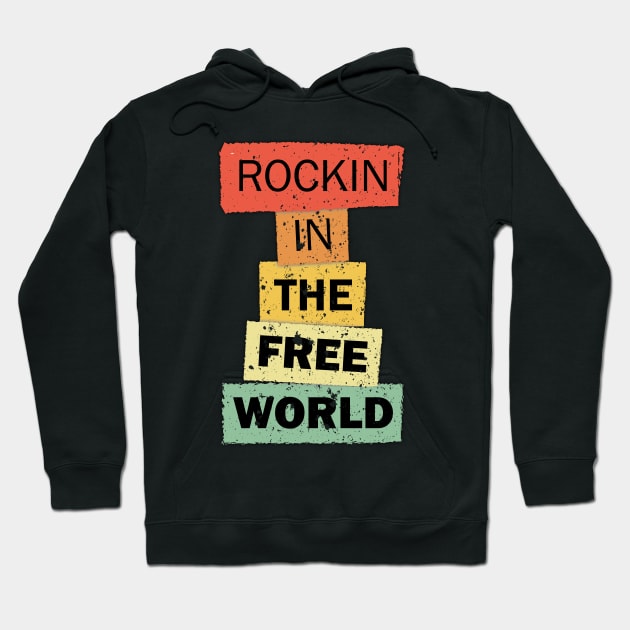 Rockin in the Free World funny quote saying gift Hoodie by star trek fanart and more